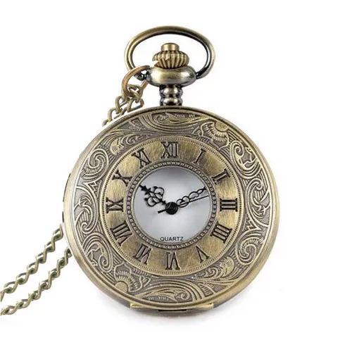 Pendant Watch Pocket Watch Vintage Quartz Bronze