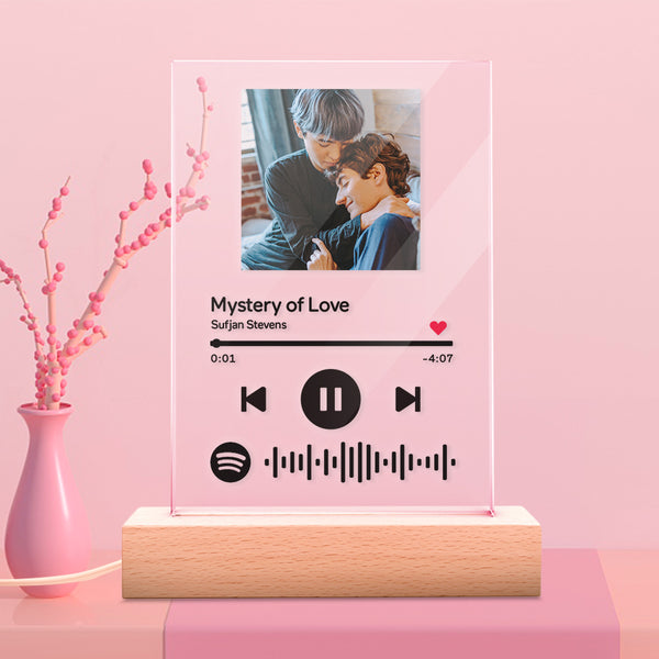 SAYDY Spotify Plaque Personnalisé Art Night Light Personnalisé